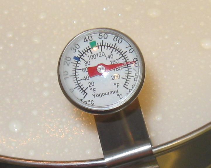 Analogue yoghurt thermometer